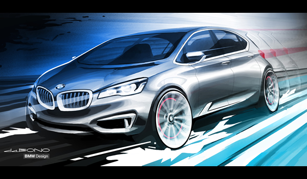 BMW Active Tourer Plug-in Hybrid Concept 2012  drawing 1
